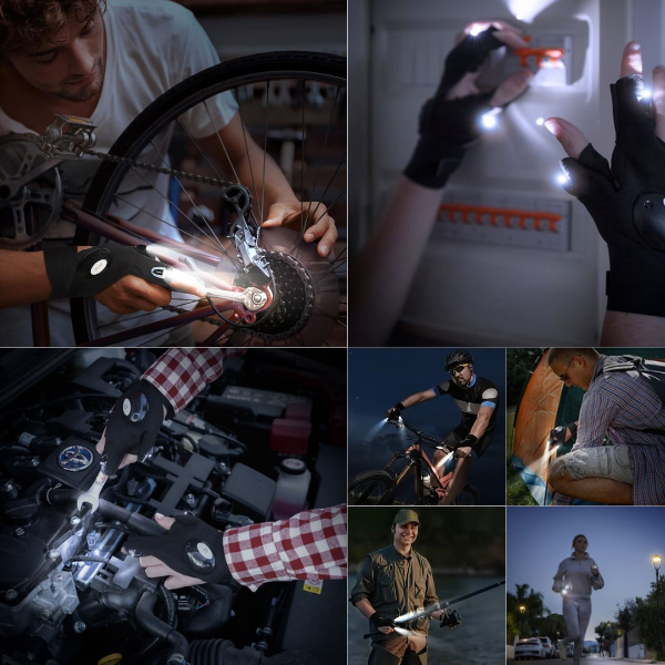 LumiHands™ FlexGloves — Light Where You Need It, Hands-Free