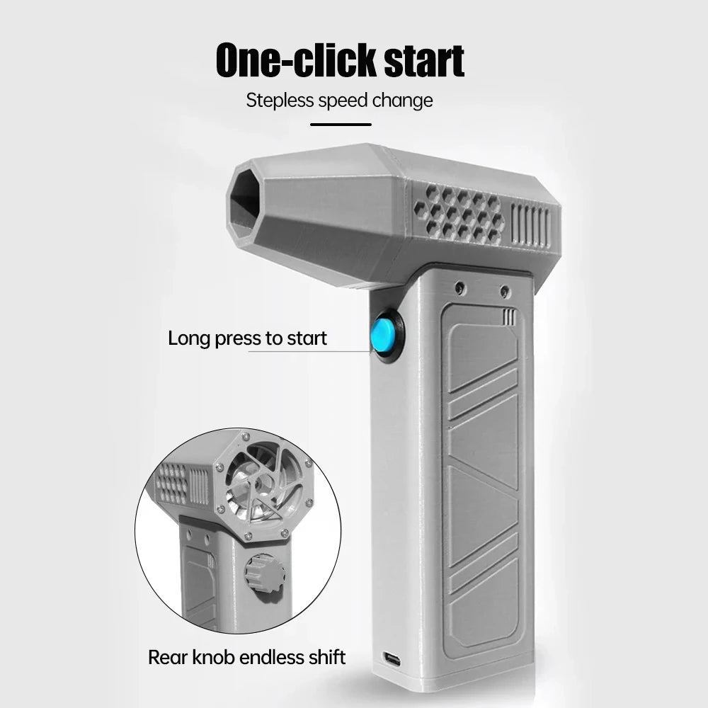 PowerJet Pro – Cordless Turbo Air Blower with Dual Battery & Speed Control