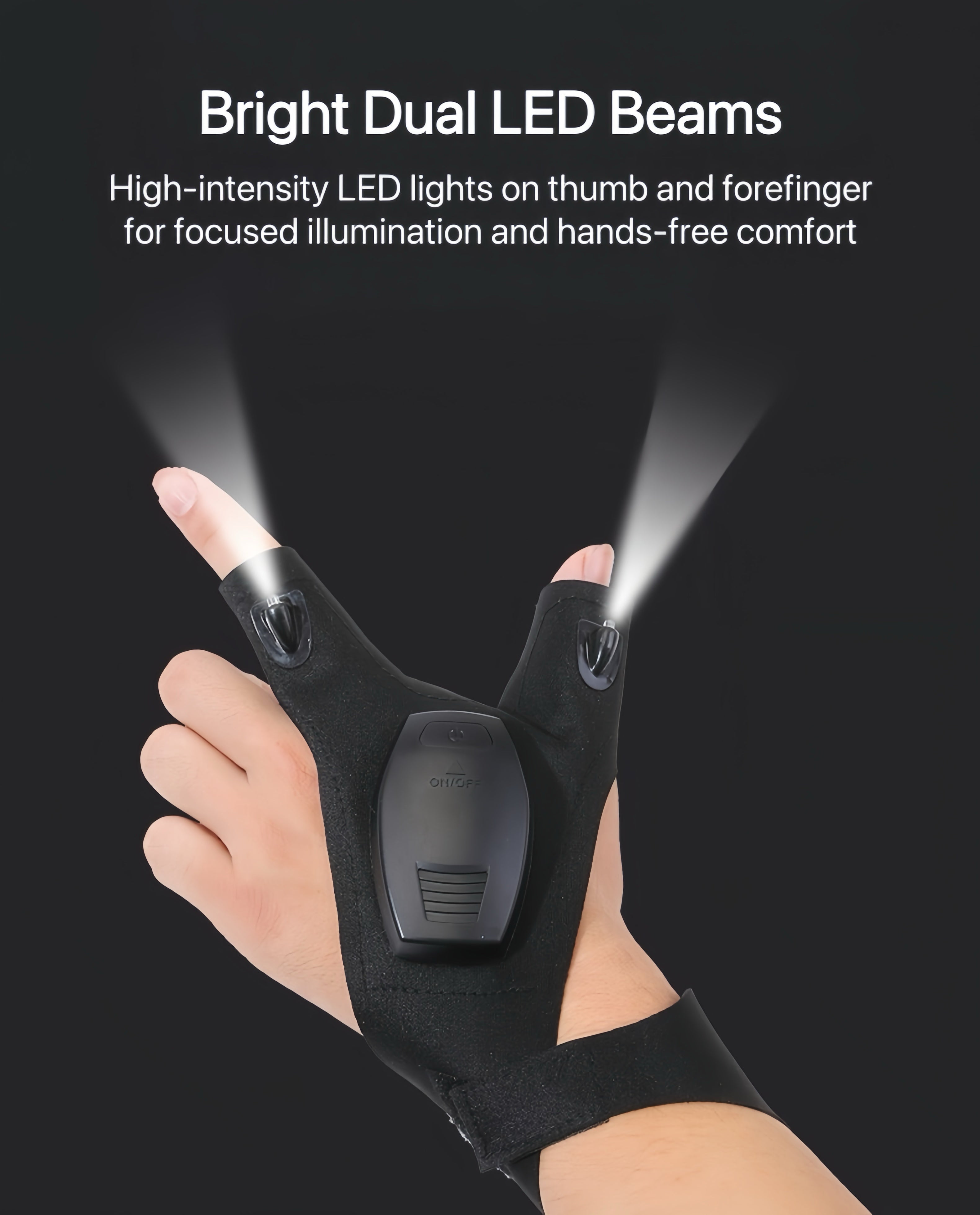 LumiHands™ FlexGloves — Light Where You Need It, Hands-Free